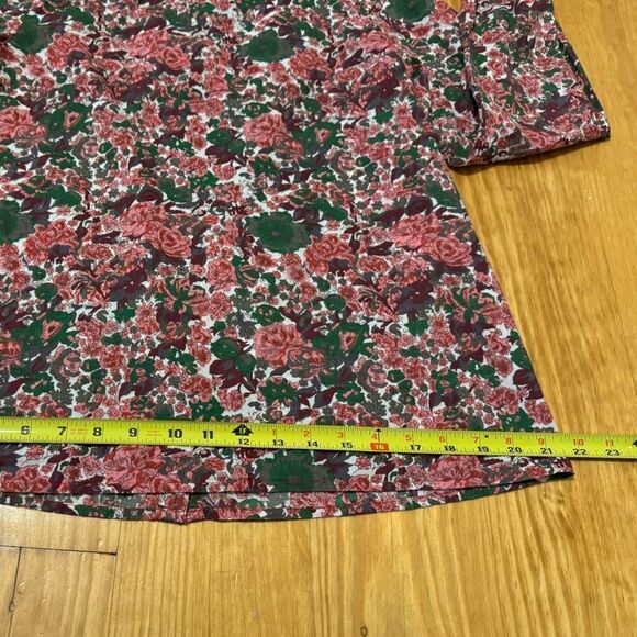 Sézane Floral Ruffle Bow Top Peasant Blouse Women’s Size 34/2 Small - Picture 6 of 13